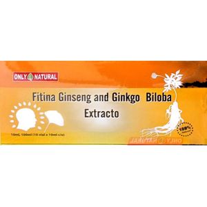 Fitina Ginseng and Ginkgo Biloba 10 ampollas
